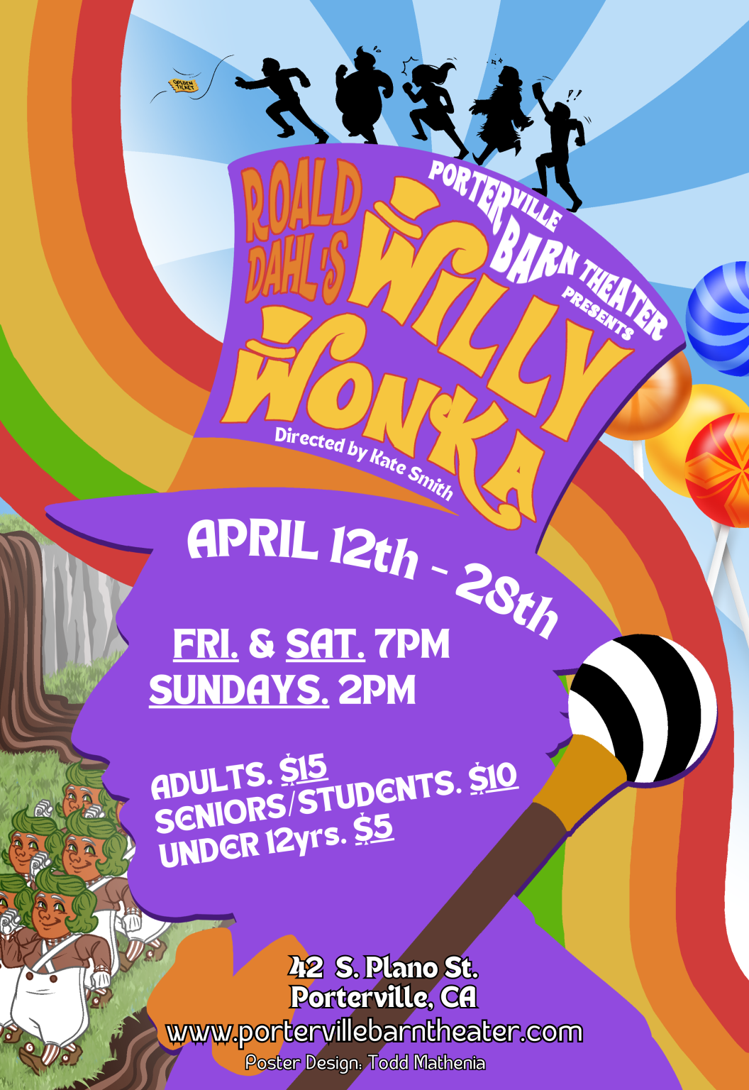 Roald Dahl’s Willy Wonka (2024) Porterville Barn Theater