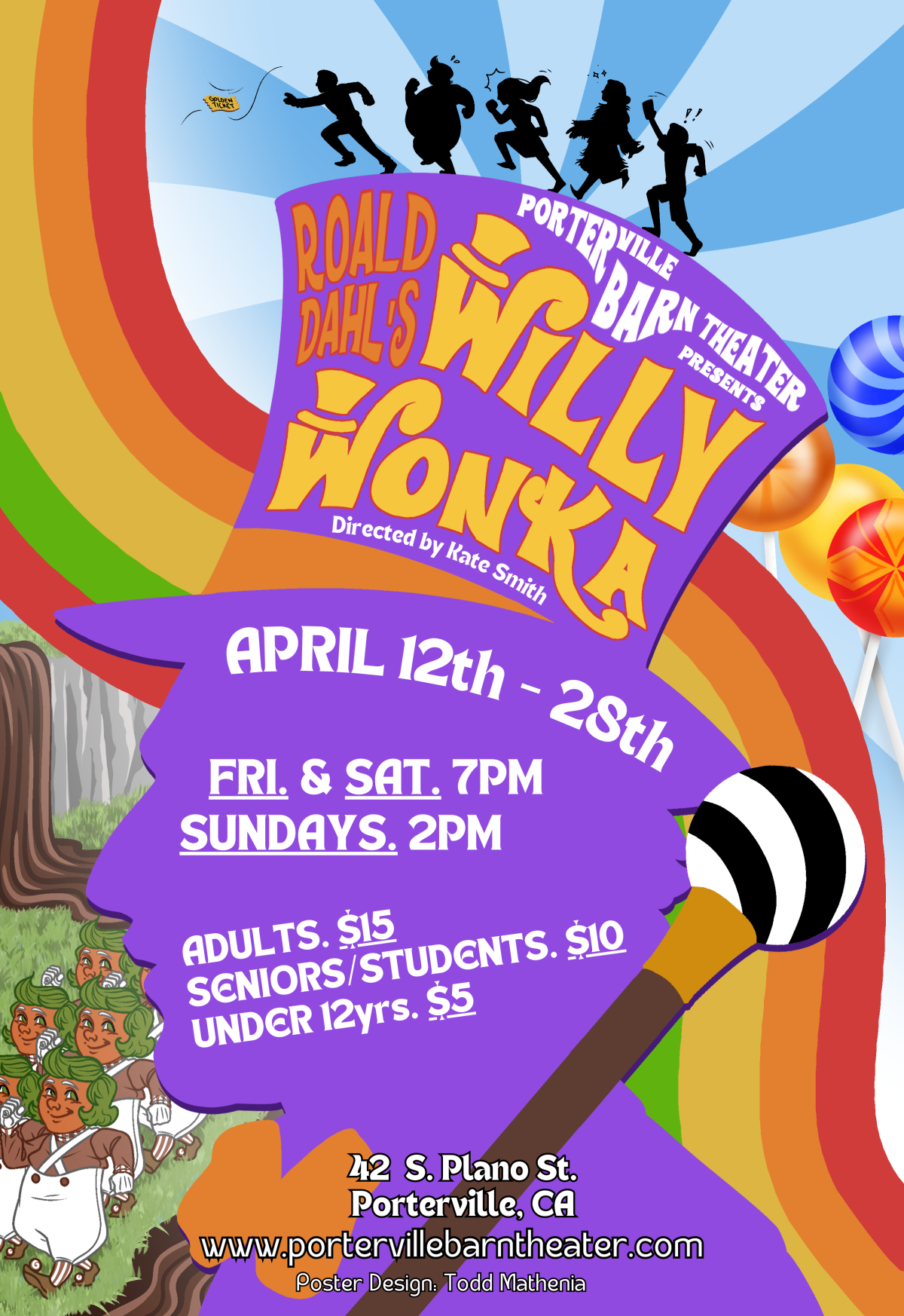 Roald Dahl’s Willy Wonka (2024) – Porterville Barn Theater